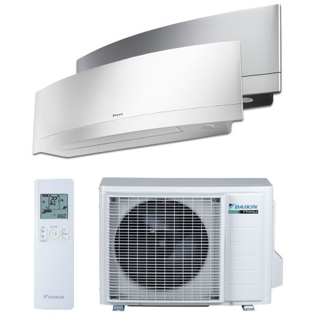 Инверторный настенный Кондиционер Daikin Серии EMURA FTXJ35MS/RXJ35M9 с серым/белым внутренним блоком